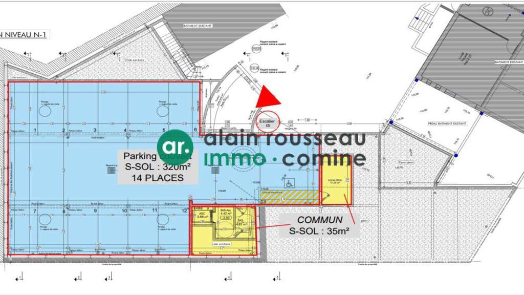 A louer bureau neuf R+1 proche centre de Cholet