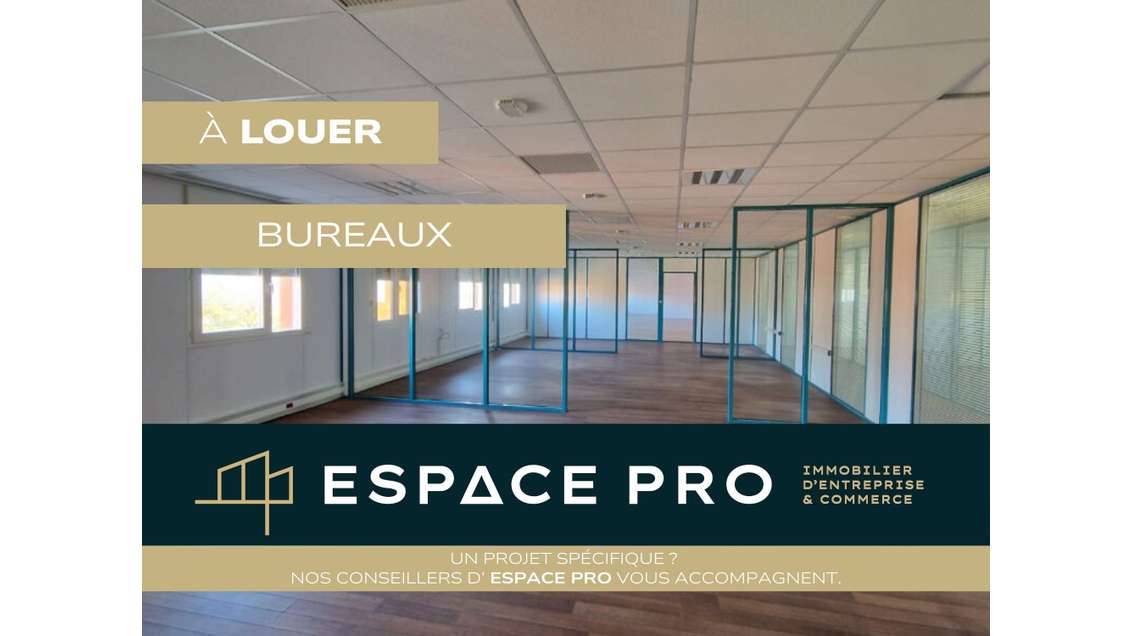 A louer bureaux aménagés 457m² R+1 à Colombelles 