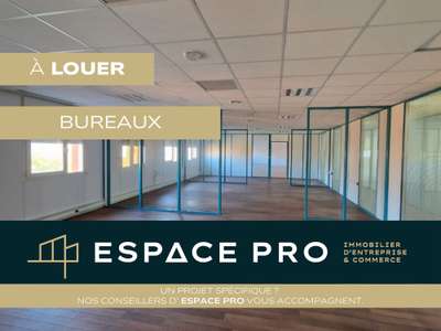 A louer bureaux aménagés 457m² R+1 à Colombelles 
