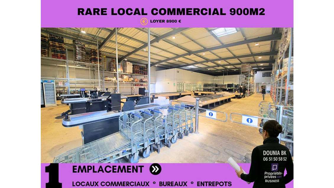 Location local commercial 900m² ZAC Saint-Maximin