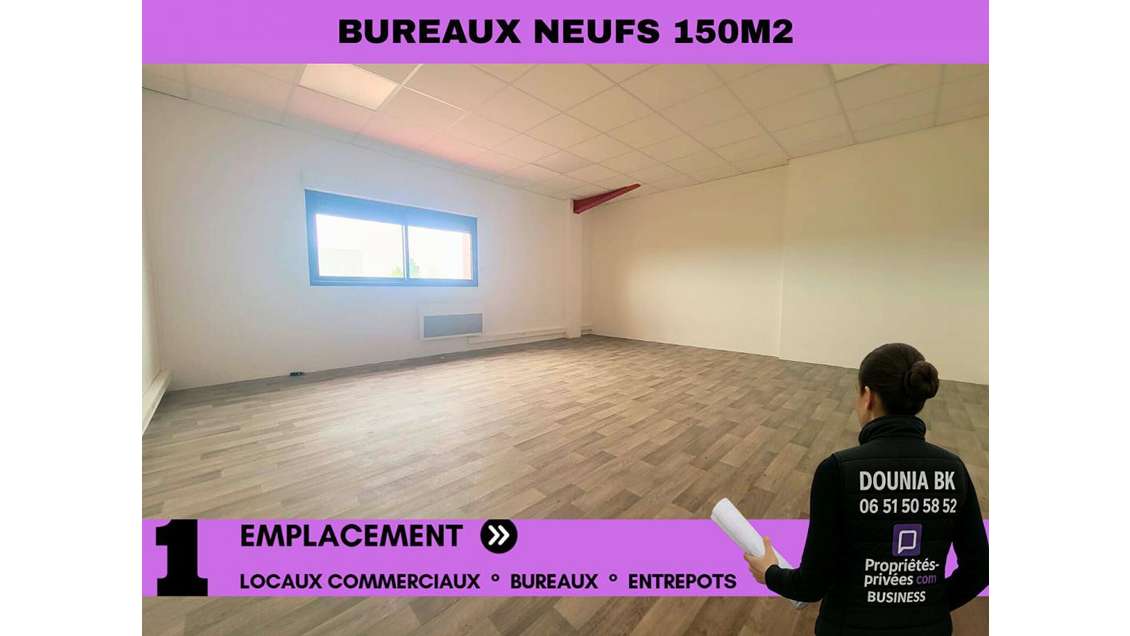 Location bureaux neufs de 150m² parc halatta Creil