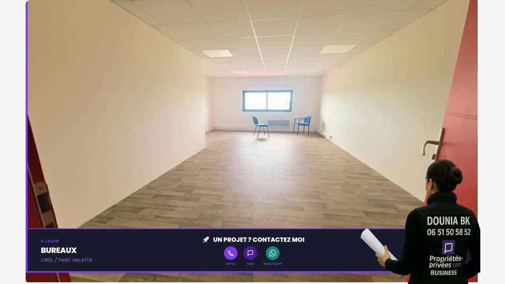 Location bureaux neufs de 150m² parc halatta Creil
