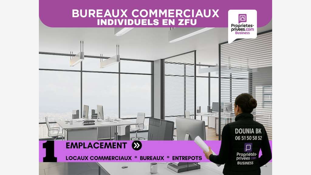 Bureaux à louer en QPV (ex-ZFU)  à Creil