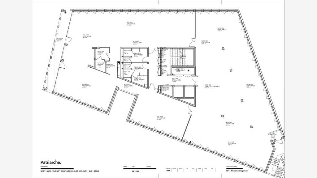 À louer 1 341m² de bureaux Bâtiment Yuri à Ivry