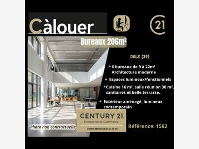 Bureaux à louer 206m² sur Dole