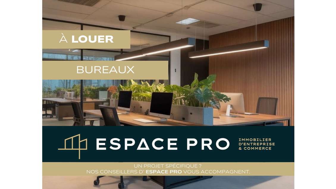 A louer locaux 337m² en ZAC au Nord de Caen