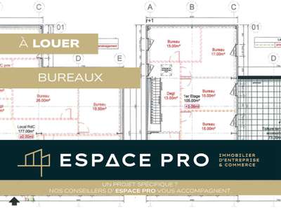 A louer bureaux neufs 280m² au Sud de Caen