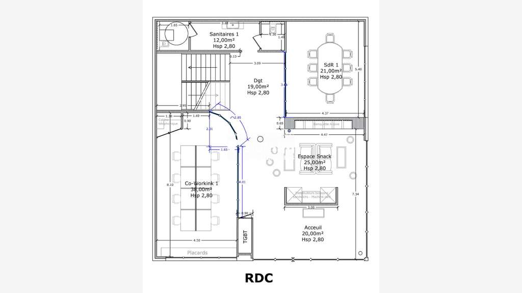 Bureaux premiums 300m² à louer à Dole Foucherans
