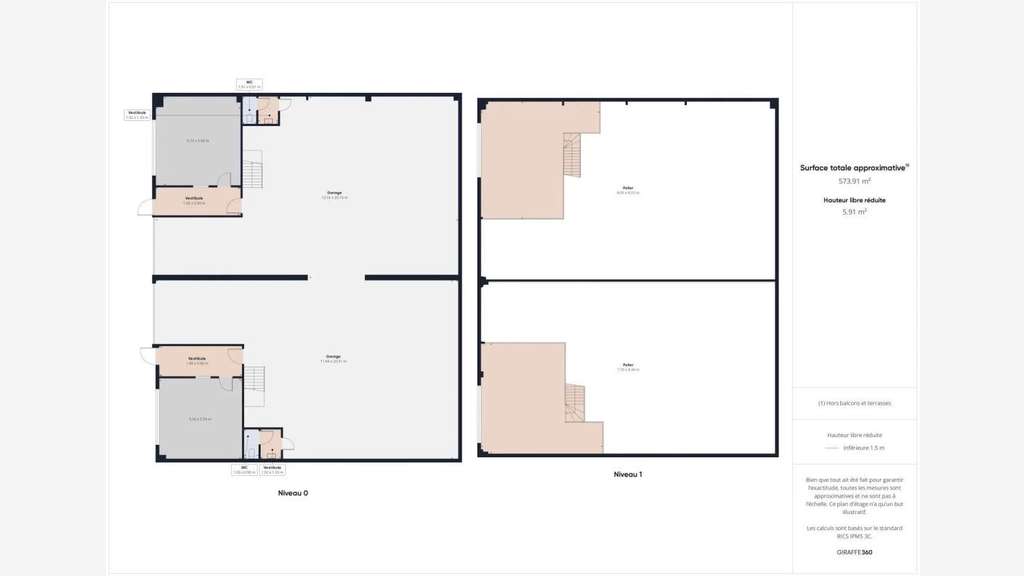 Local d'activité de 720 m² en location à Ge