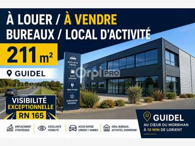 AV bureaux 211m² empl premium RN 165 à Guidel