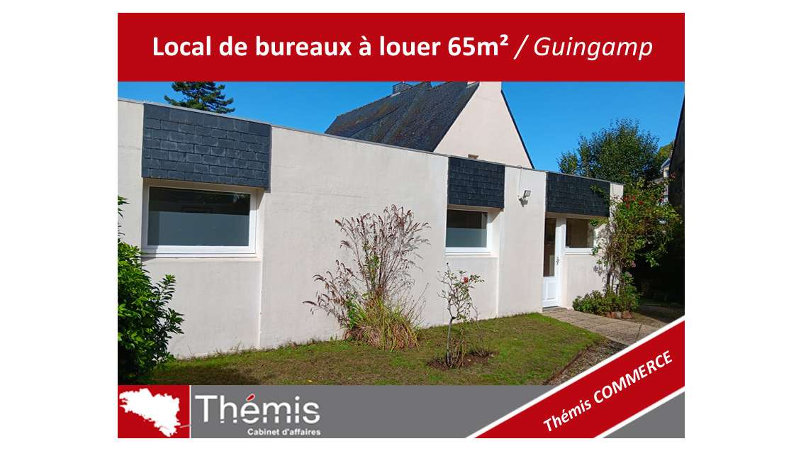 Local de bureaux paramedical centre ville Guingamp