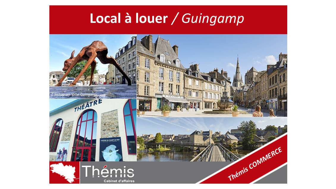 A louer local de bureau Guingamp rue saint Michel