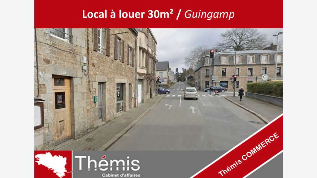 Local 30m² à louer belle visibilité à Guingamp