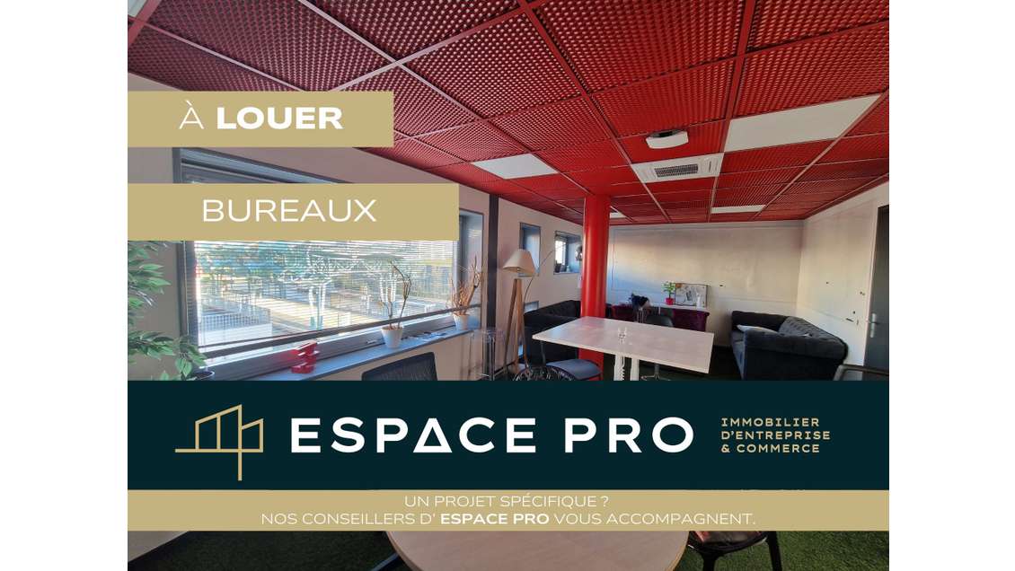A louer 515m² de bureaux à Caen Nord