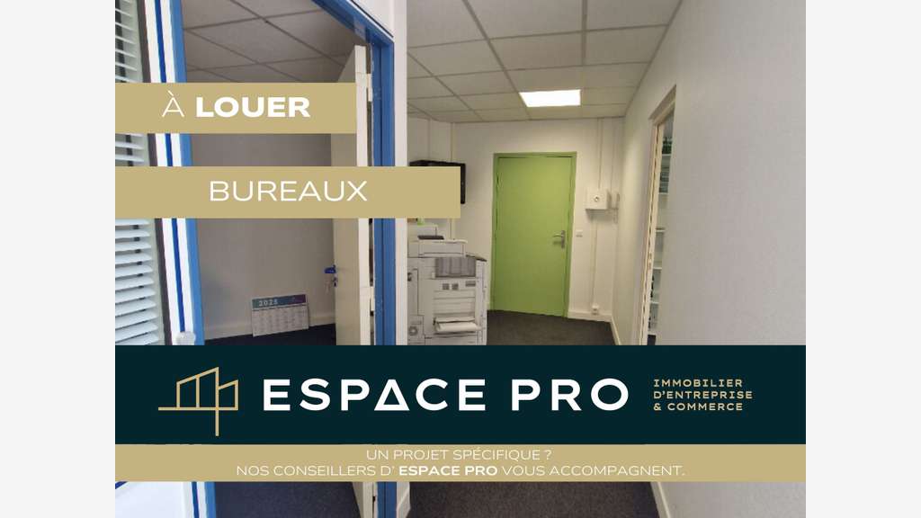 A louer bureaux aménagés 74m² au Nord de Caen