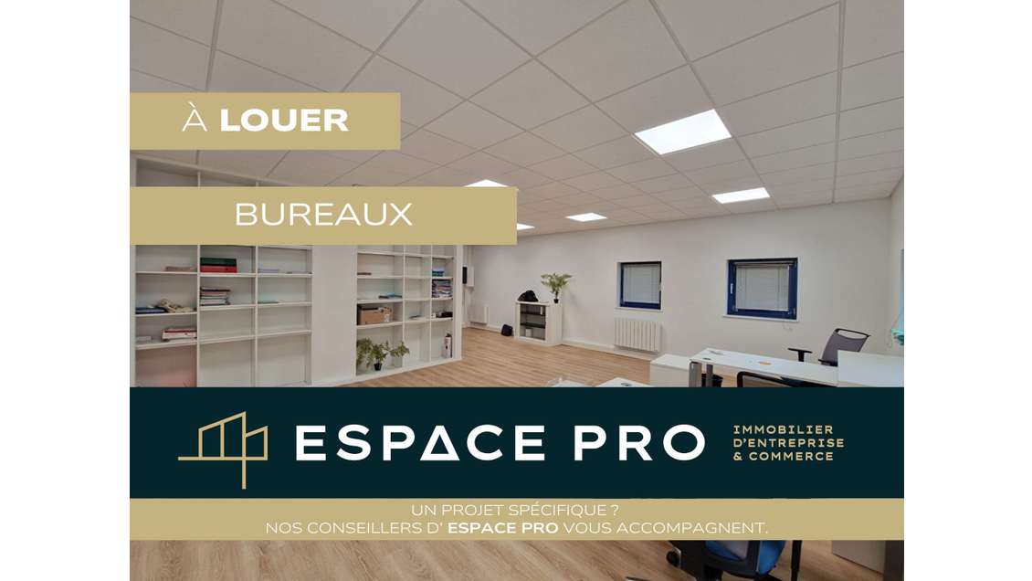 A louer bureaux 72m²  QPPCI au Nord de Caen 