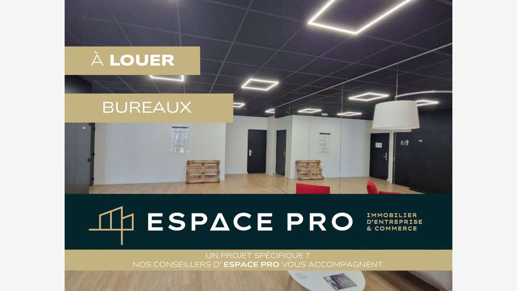 Bureaux aménagés 255m² à louer sur Caen Nord