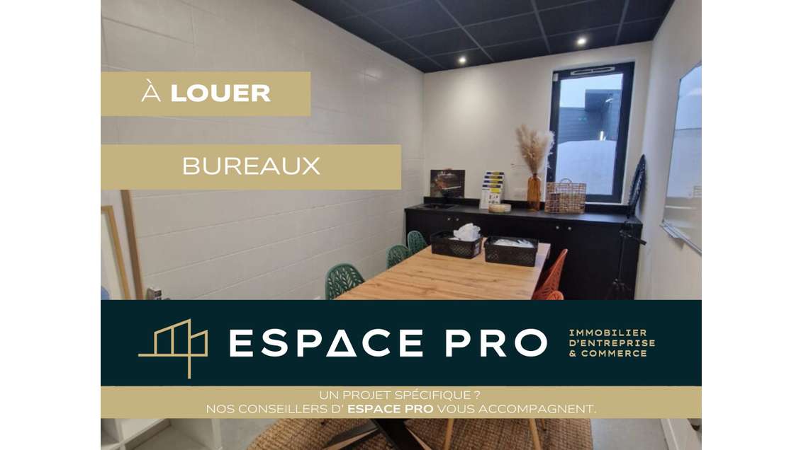 A louer bureaux 96m² RDC au Sud de Caen