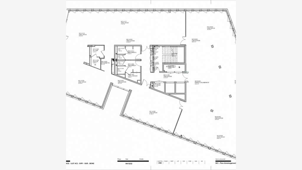 À louer bâtiment Yuri bureaux divisibles 1341m²
