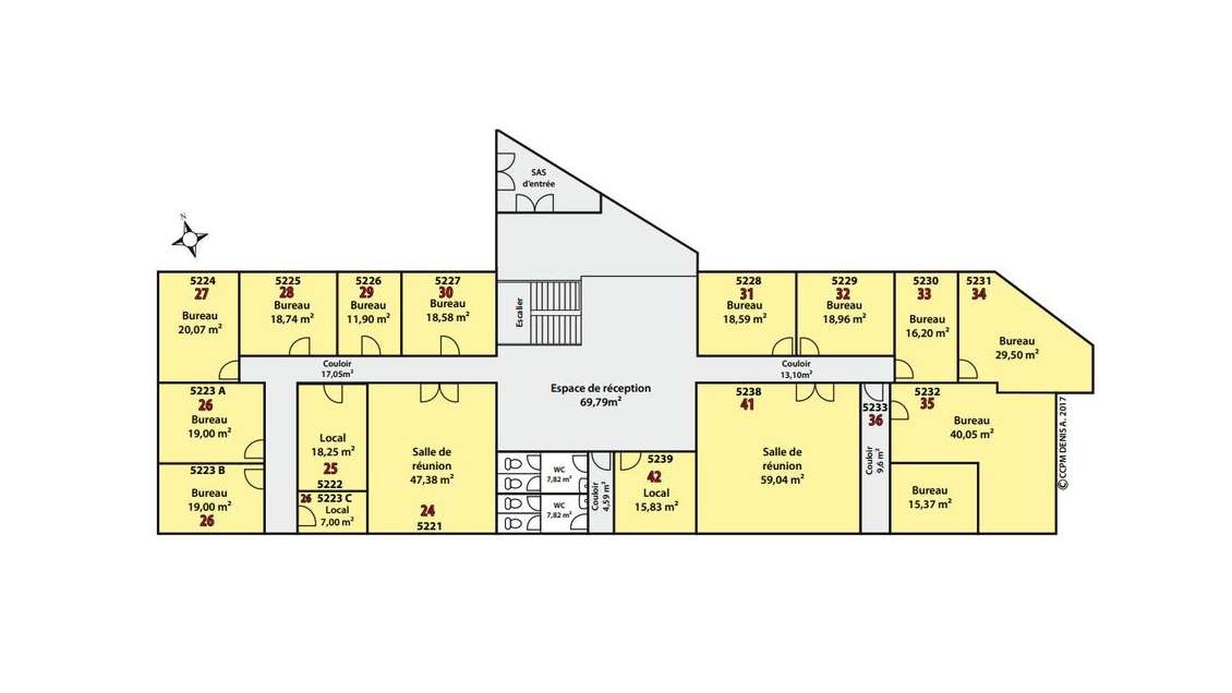 À louer bureaux de 35 à 210m² Mirecourt Aéropole 