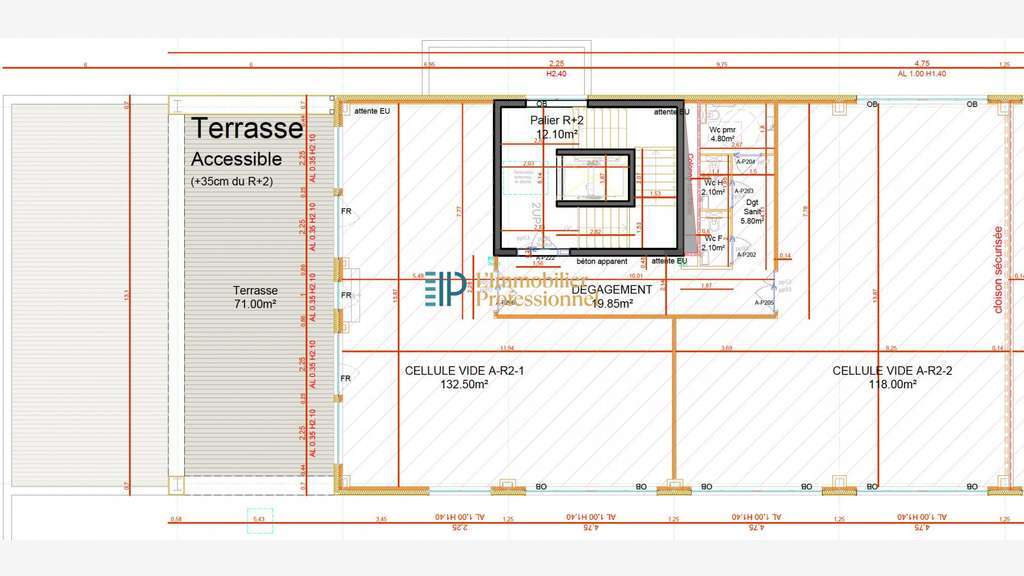 À louer bureaux neufs 251m² sec tertiaire Lanester