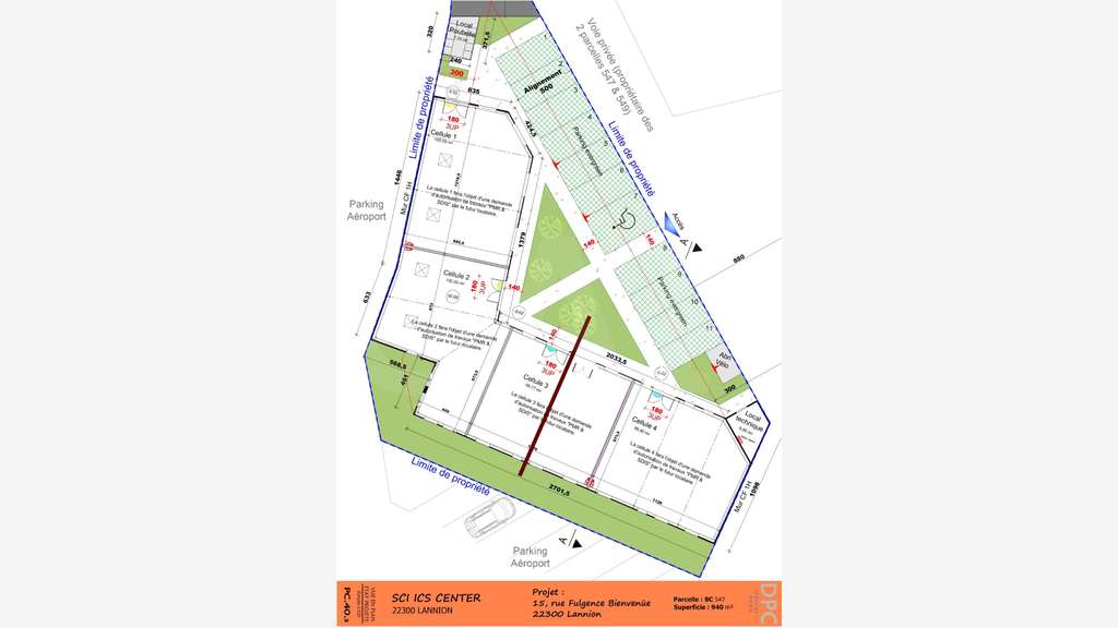 **À LOUER – ** NOUVEAU BUREAUX DE 100M² À LANN