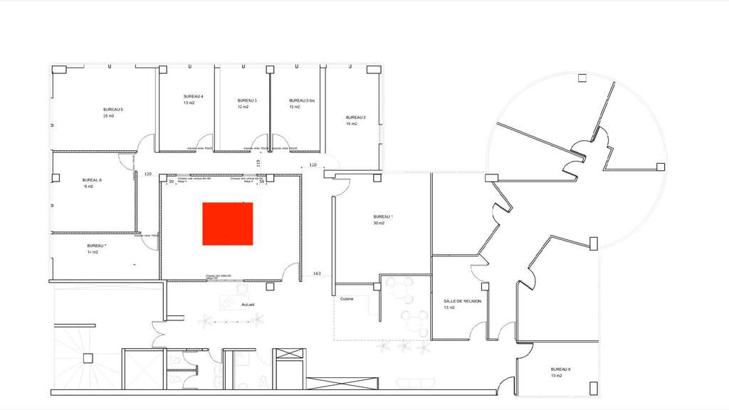 A louer bureaux de 42m² au Cannet Canéopole