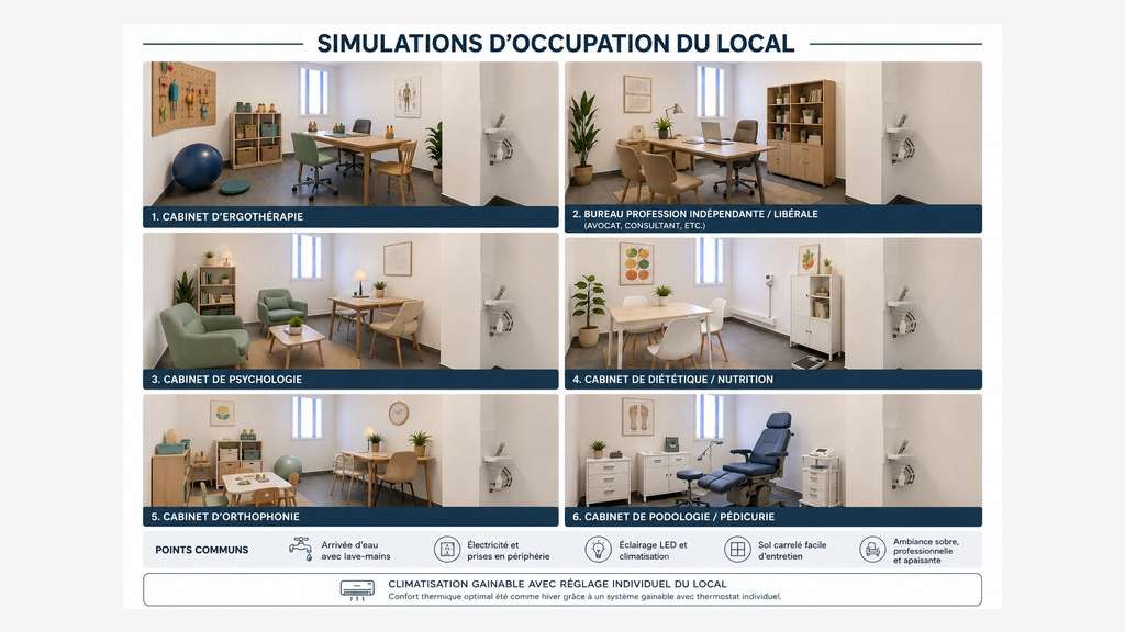 A louer bureau 36m² Le Grau-du-Roi Rive Gauche