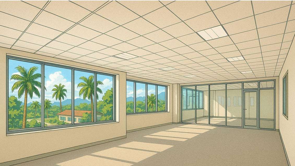 A louer bureaux 370m² empl stratégique Le Lamentin