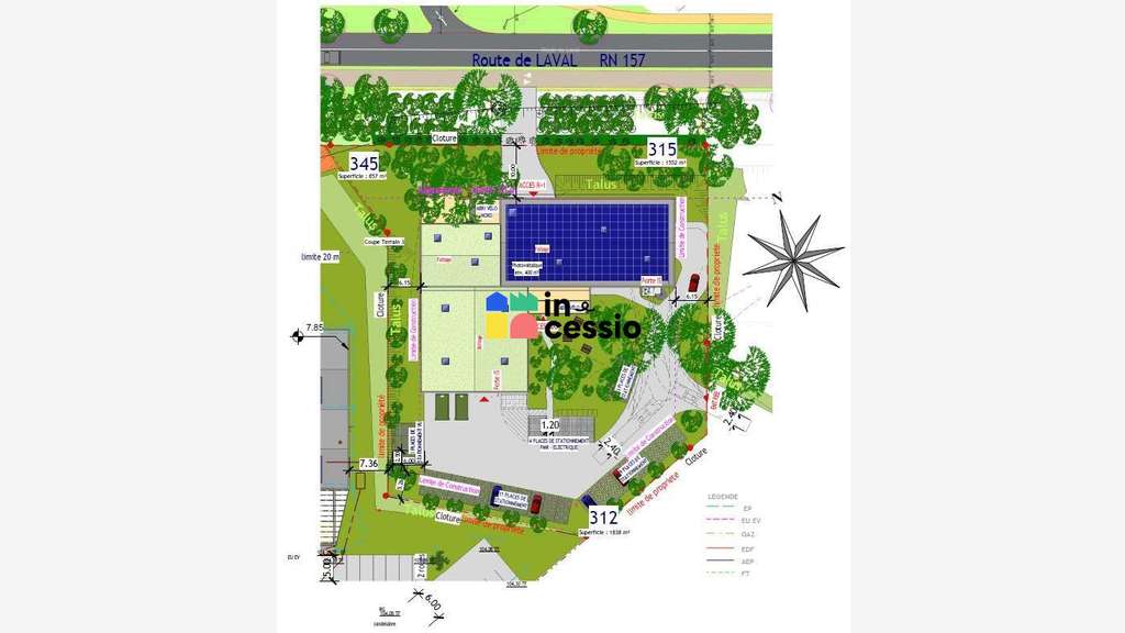 A louer bureaux 720m² divis.R+2 Le Mans Pôle Ouest