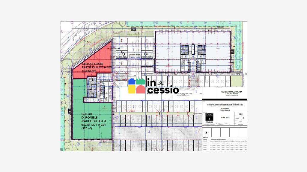 357m² de bureaux Le Mans secteur Université  