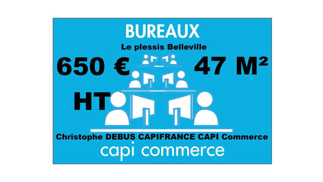 Bureau de 47m² à louer au Plessis-Belleville