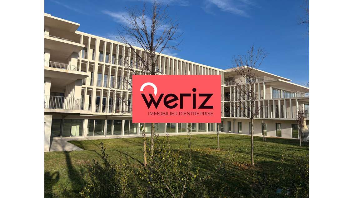 Bureaux neufs immeuble Blanc Azur à louer sur Aix