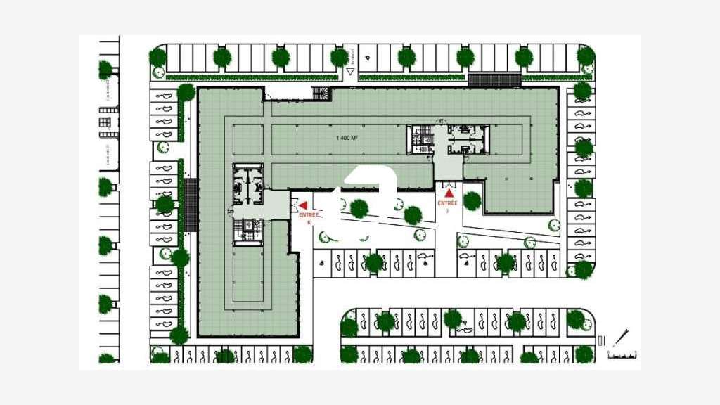 A louer Bureaux 1429m² Lesquin
