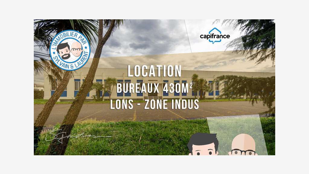 A louer bureau 430m² zone Induspal à Lons