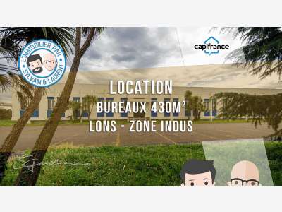 A louer bureau 430m² zone Induspal à Lons