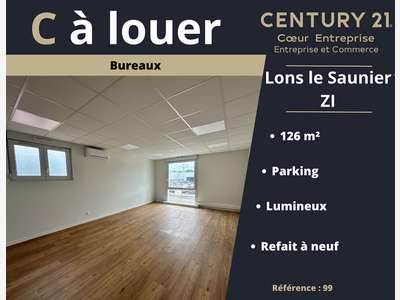 A louer bureaux 126m² Lons Le Saunier ZI