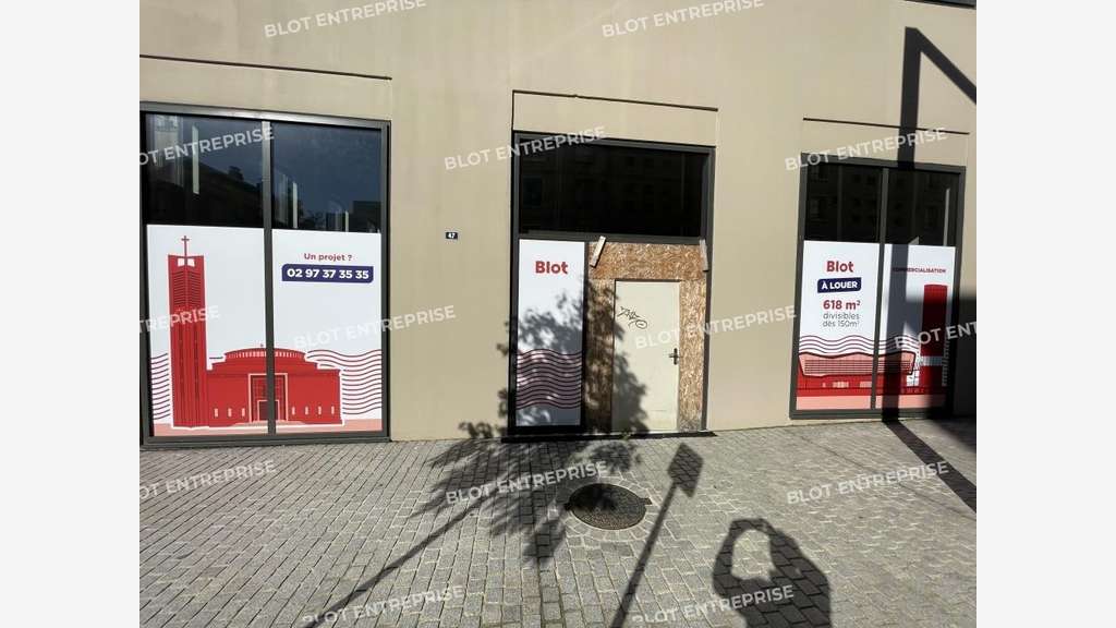 A louer local commercial 268m² à Lorient gare 
