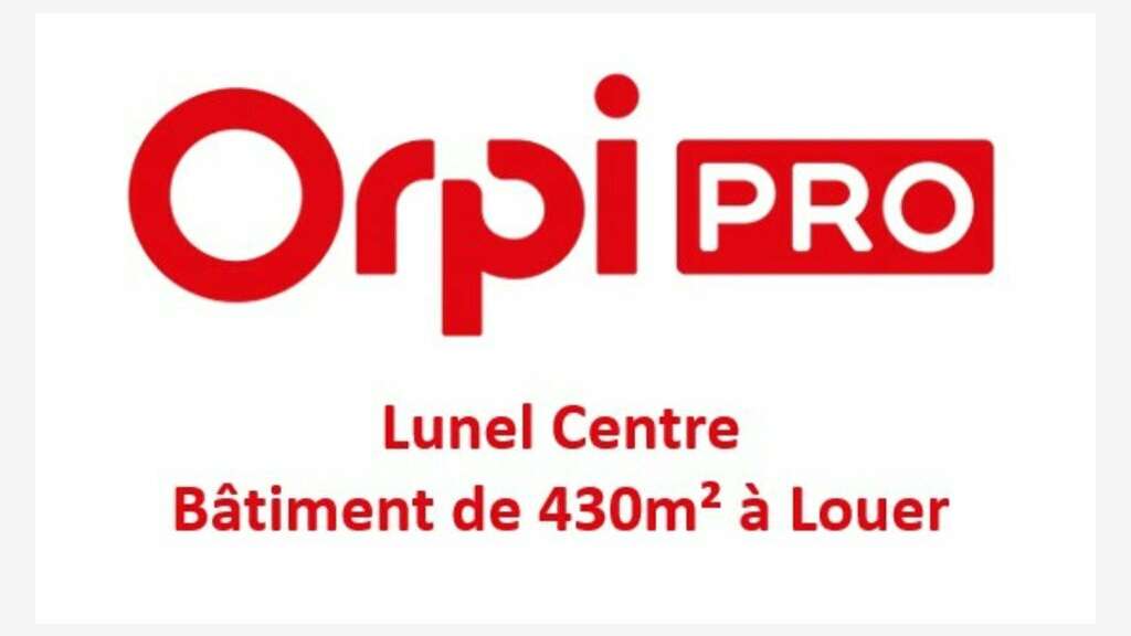 Local de 430m² à louer au centre de Lunel