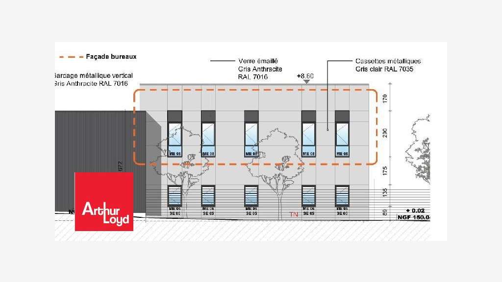 A louer bureaux 176m² divisibles agglo Chartres