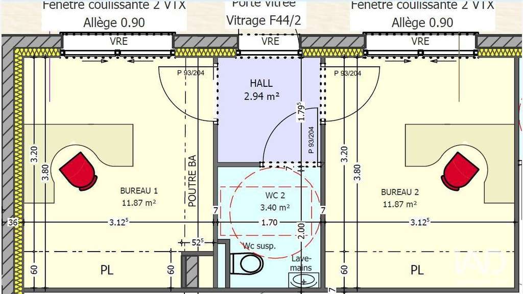 A louer bureau de 30m² à Maisdon-sur-Sèvre