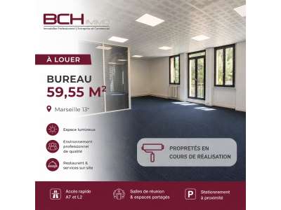 Location Bureaux à Marseille 13e