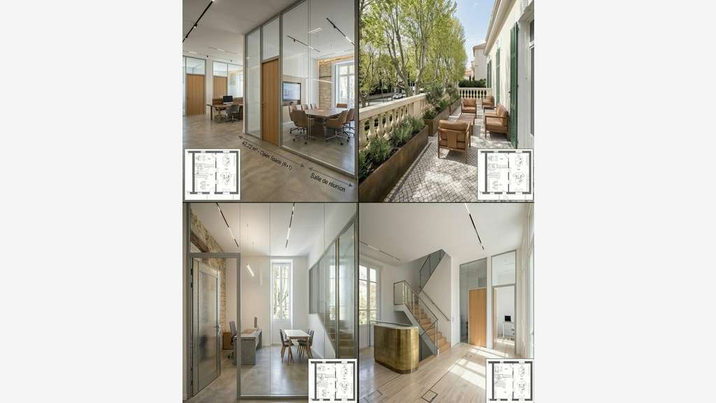 Bureaux 220m² louer sur 3 niveaux Marseille 13009