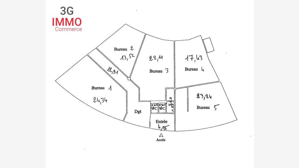 A louer bureaux 121m² R+1 à Miribel A46