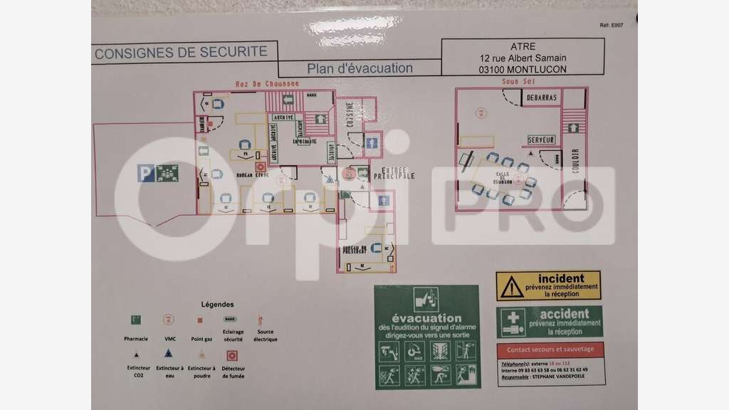 Bureau de 130m² à louer quartier calme Montluçon