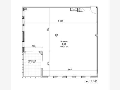 Location bureau 145m² à Montpellier  Nord 