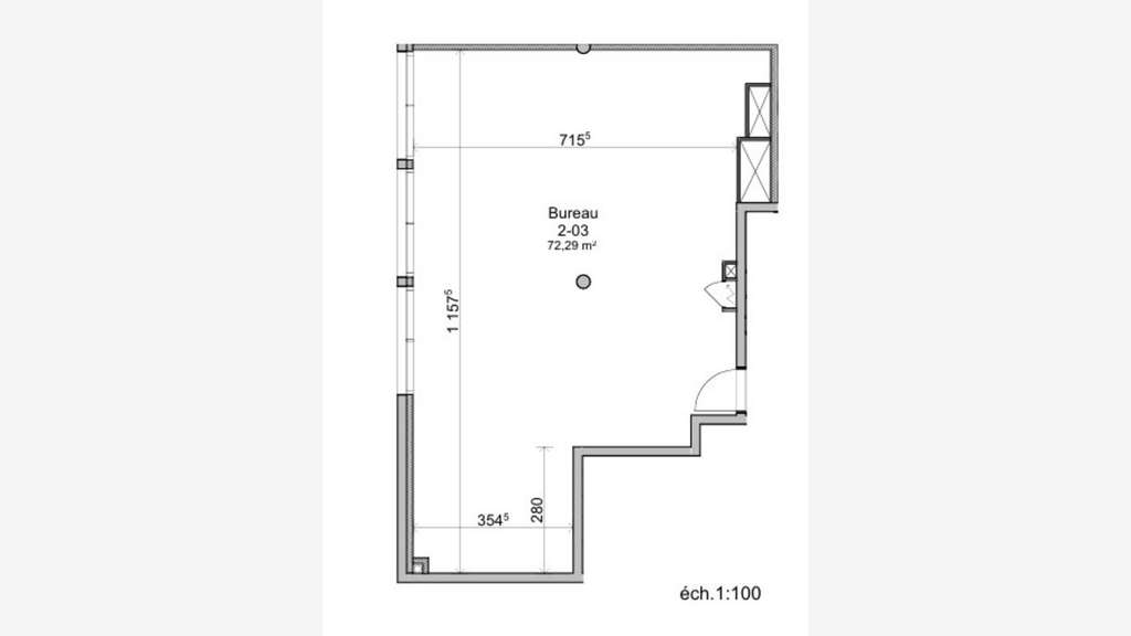 Location bureau 88m² à partir de 88m² Montpellier 