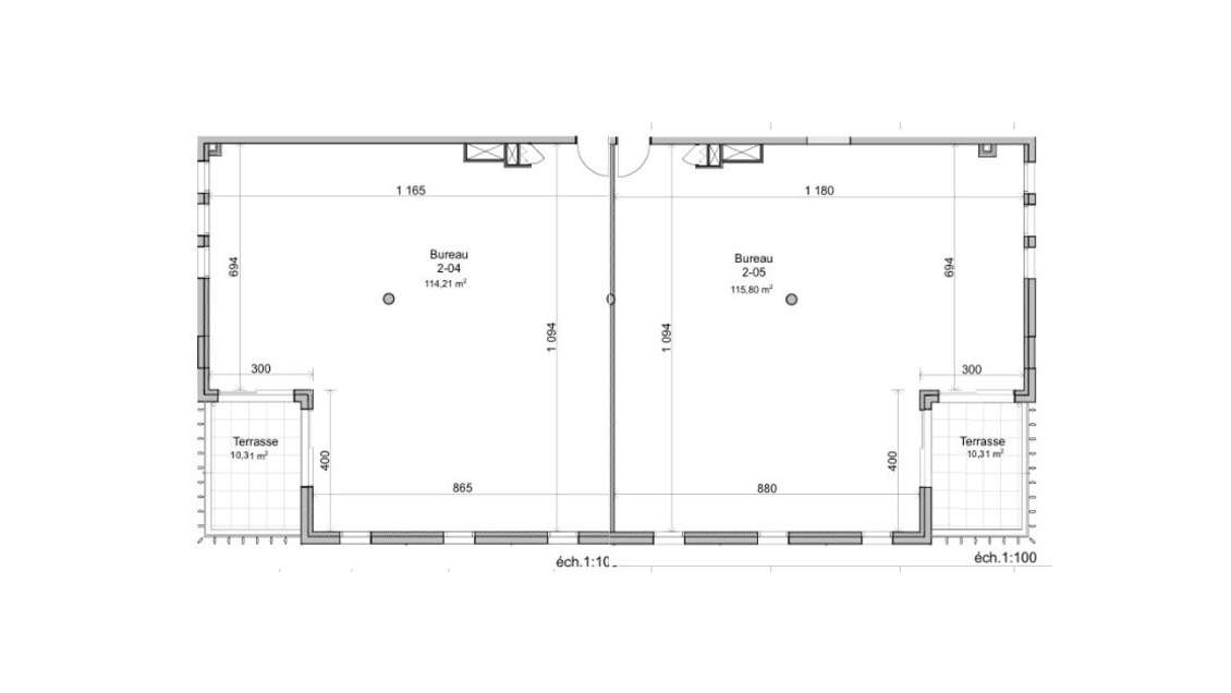 Location bureau moderne 292m² à Montpellier 