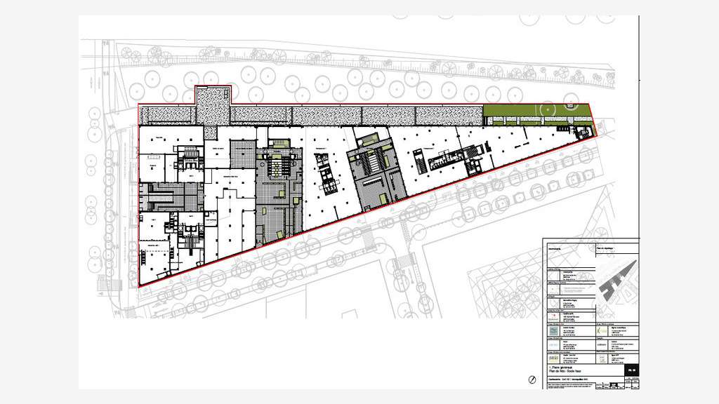 A louer bureaux 2106m² ZAC Cambacérès Montpellier