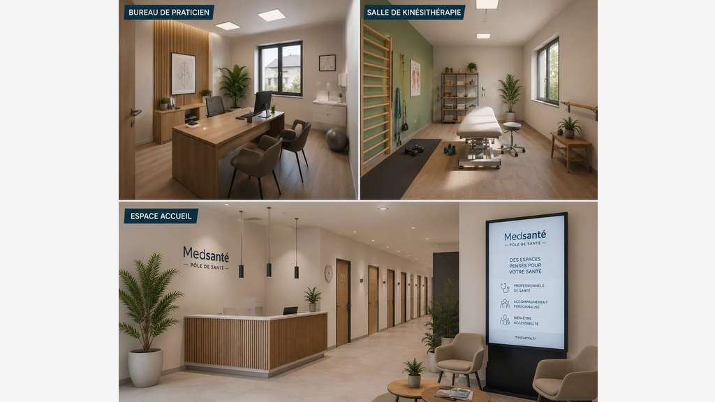 Loue lots en pôle de santé Montpellier Clémenceau
